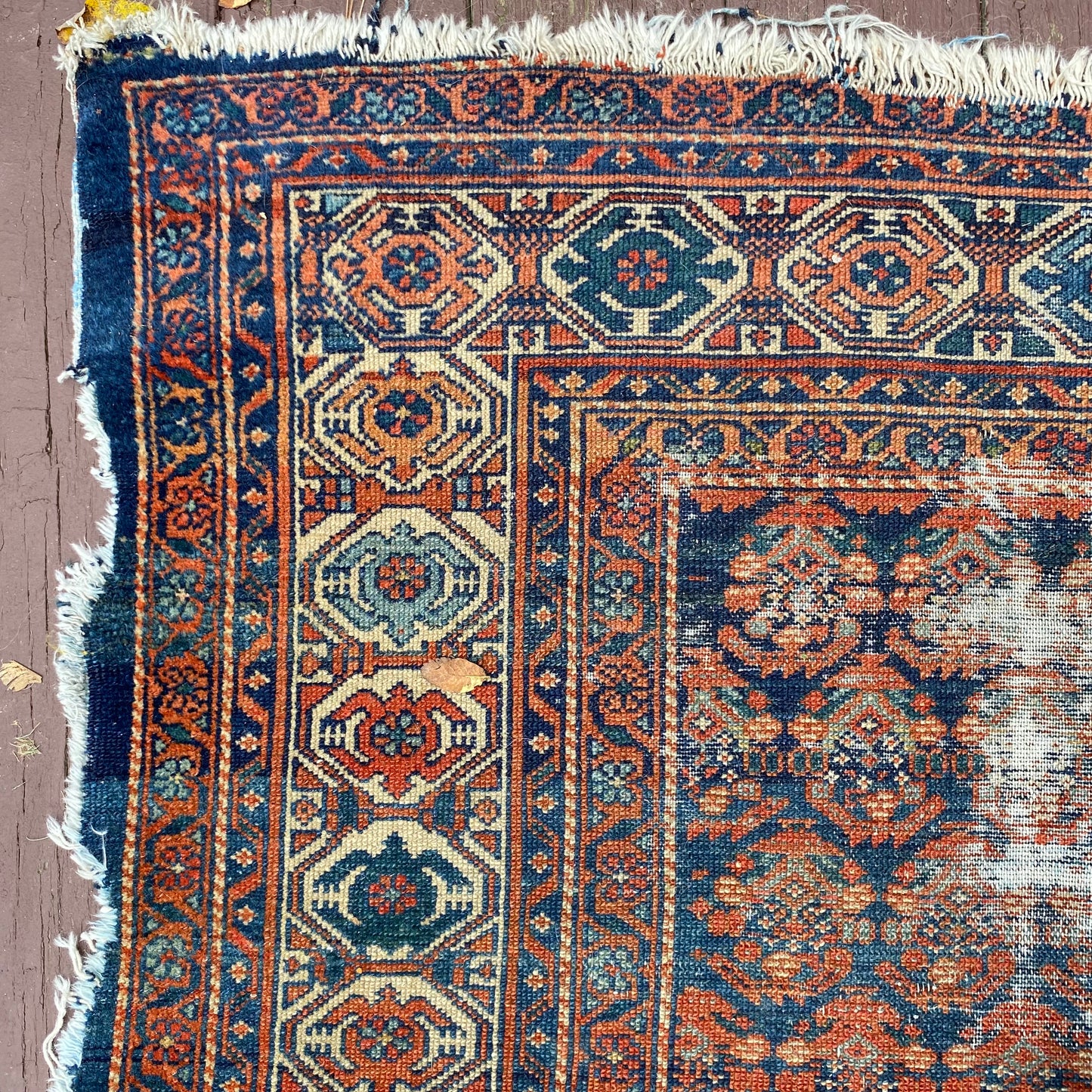 Vintage Rug, 4' 6 x 6' 4 Blue