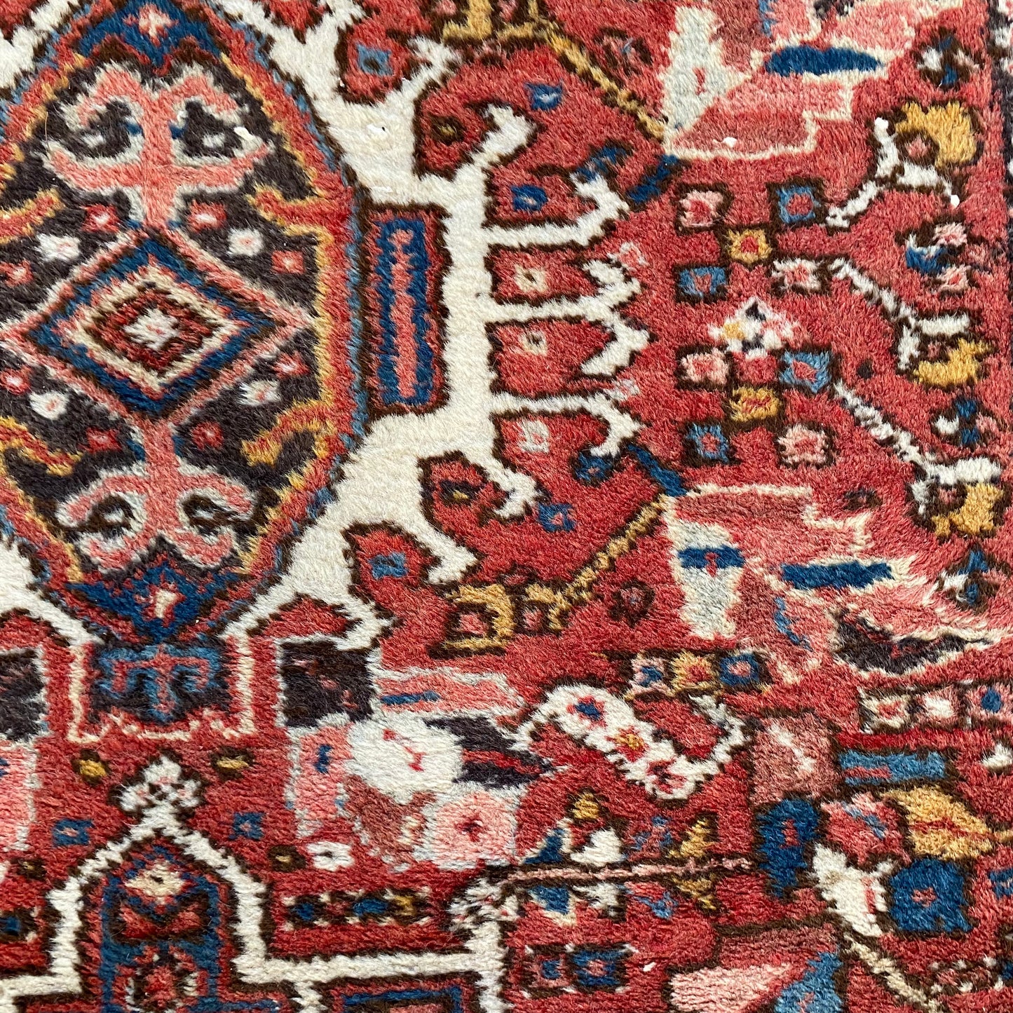 Vintage Rug, 3' 6 x 4' 9 Red