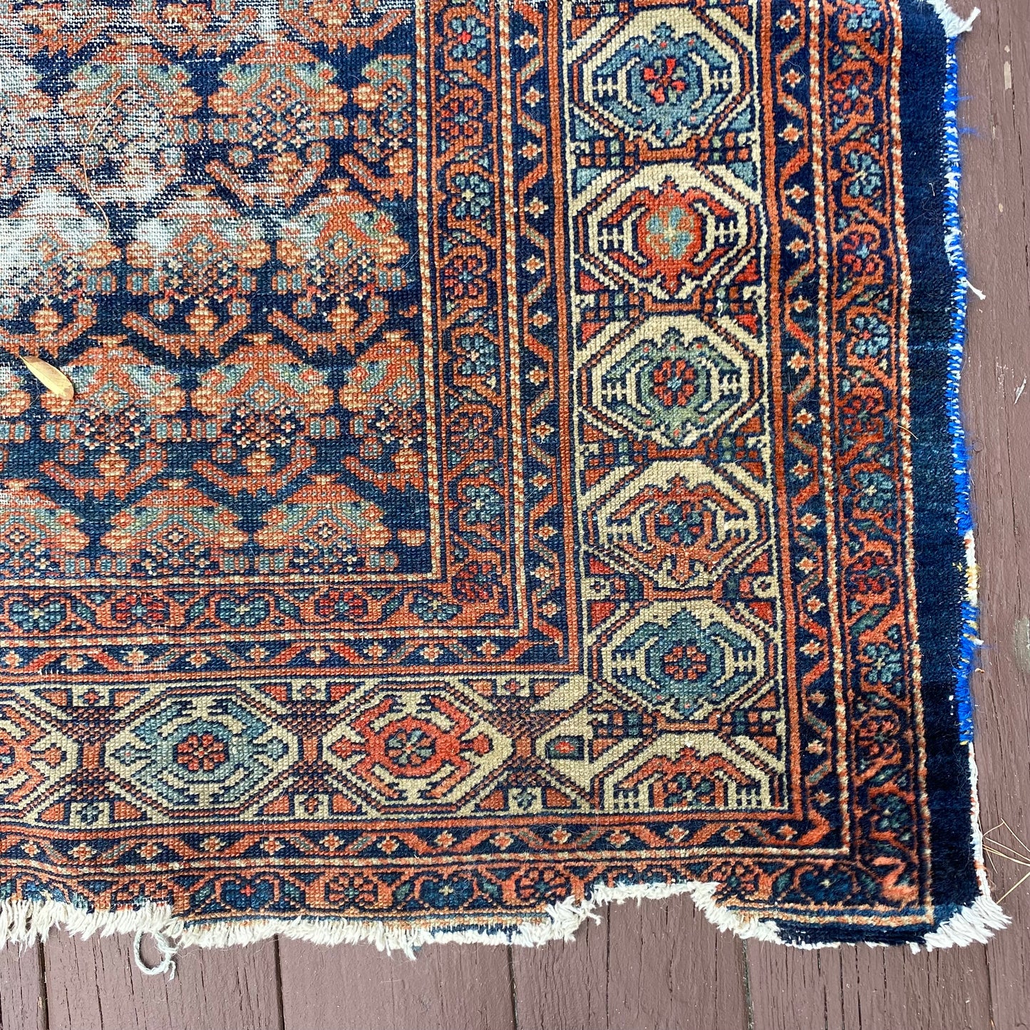 Vintage Rug, 4' 6 x 6' 4 Blue