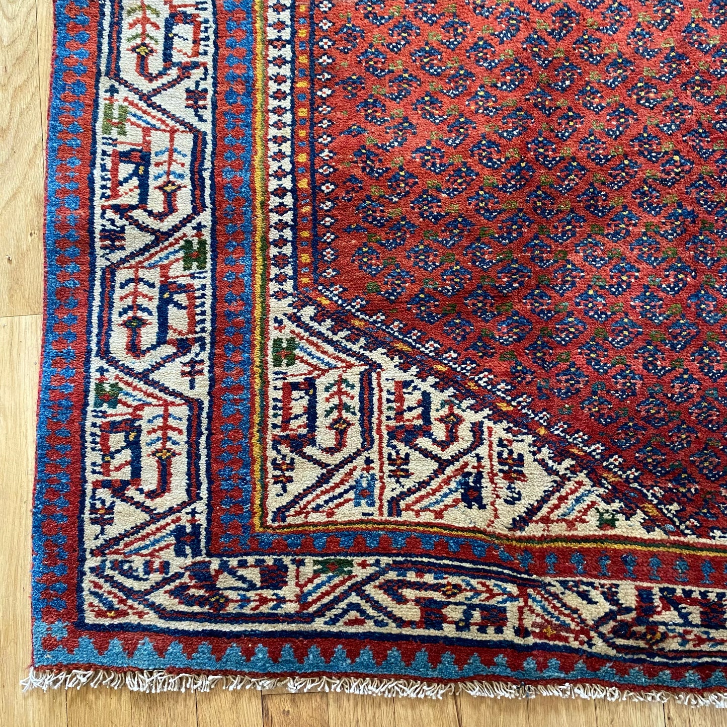 Persian Rug, 4' 6 x 6' 7 Rust