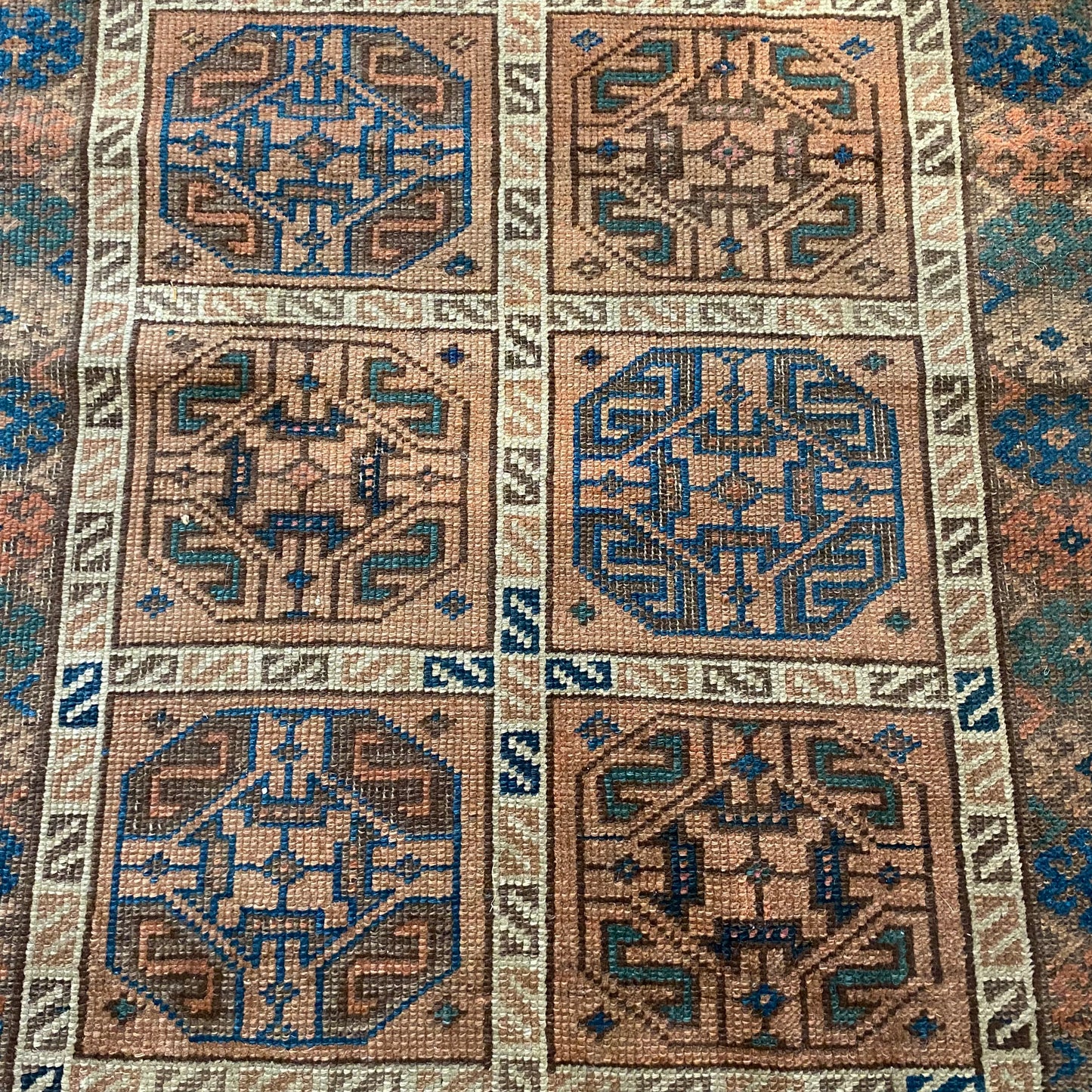 Antique Rug, 2' 9 x 4' 7 Brown