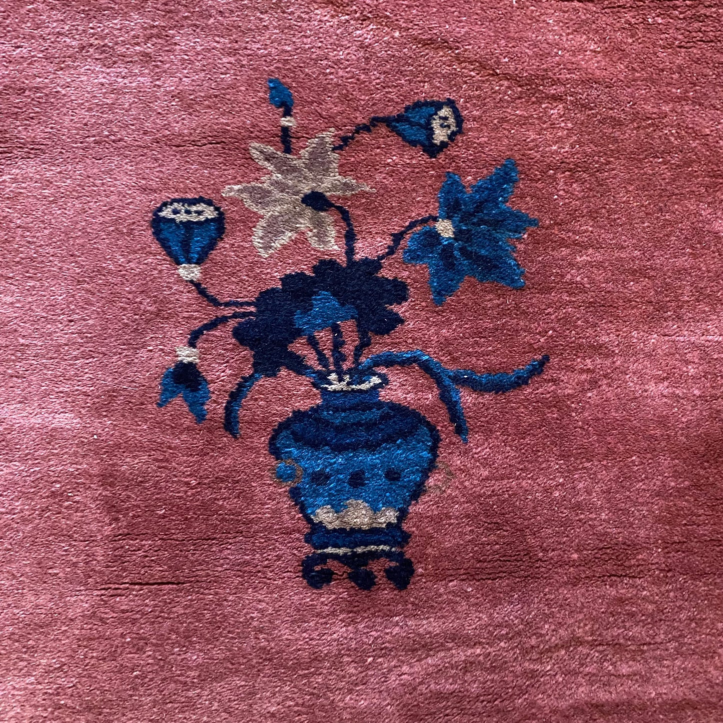 Chinese Rug, 3' 2 x 5' 9 Vintage Magenta