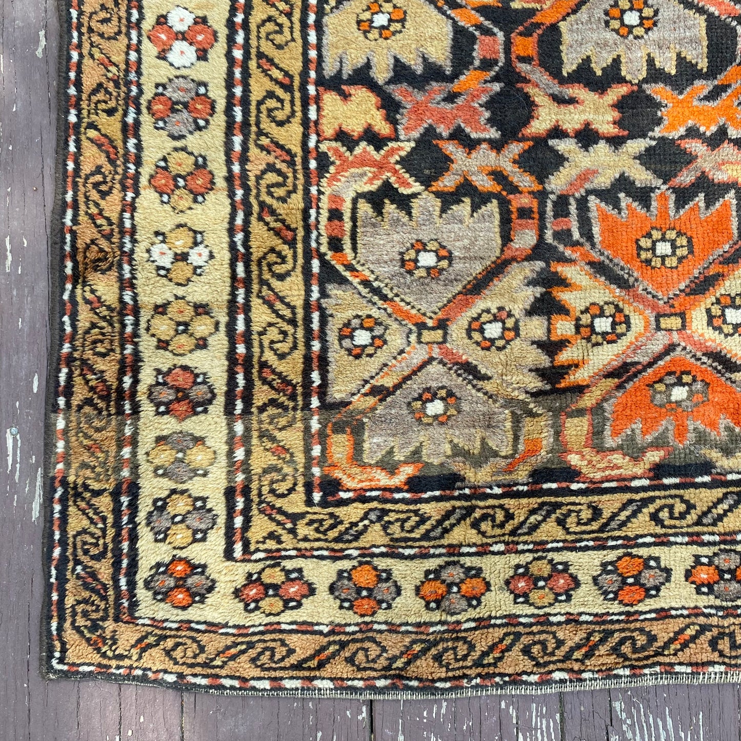 Vintage Rug, 4' 1 x 8' 8 Brown