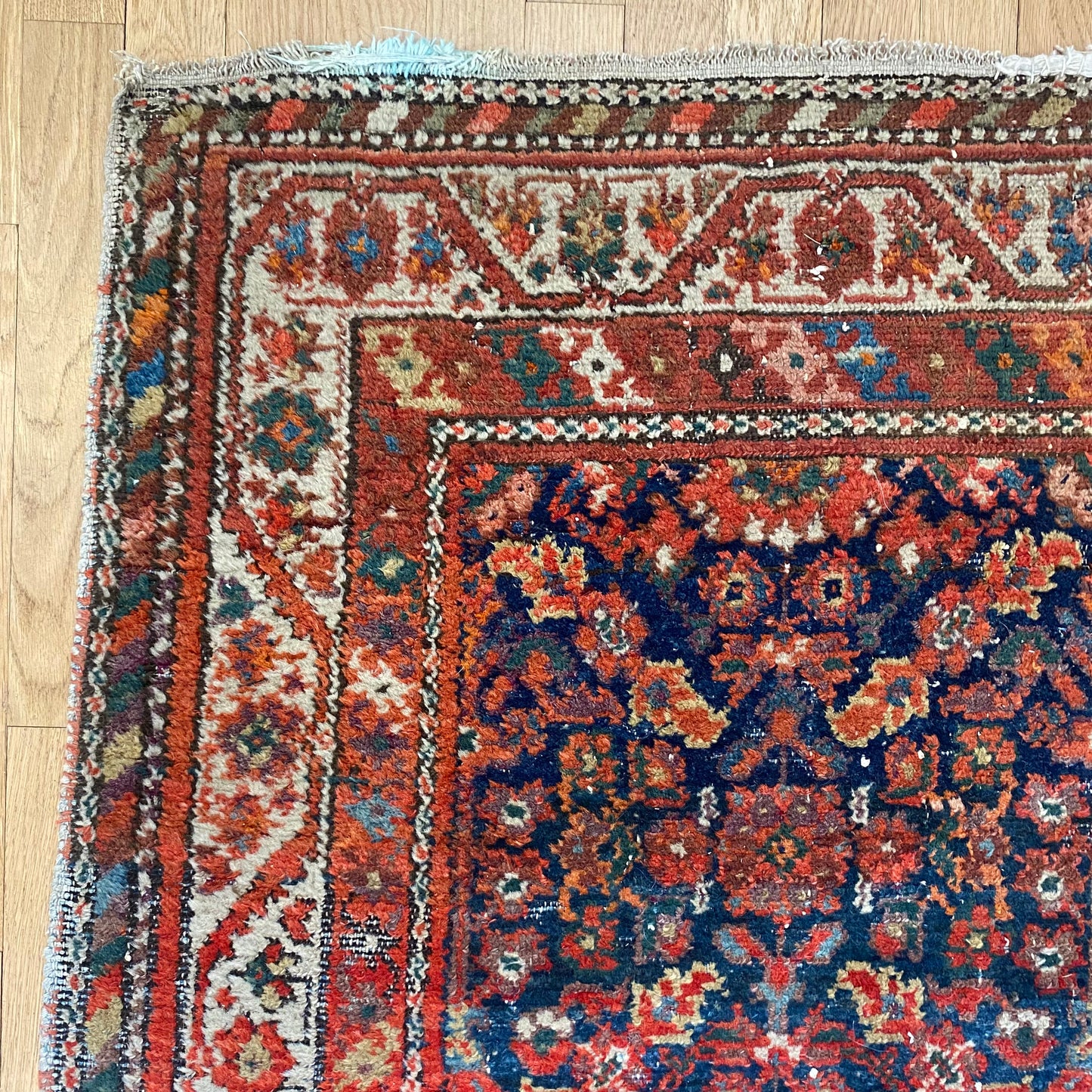 Persian Malayer, 4' 2 x 6' 3 Vintage Blue