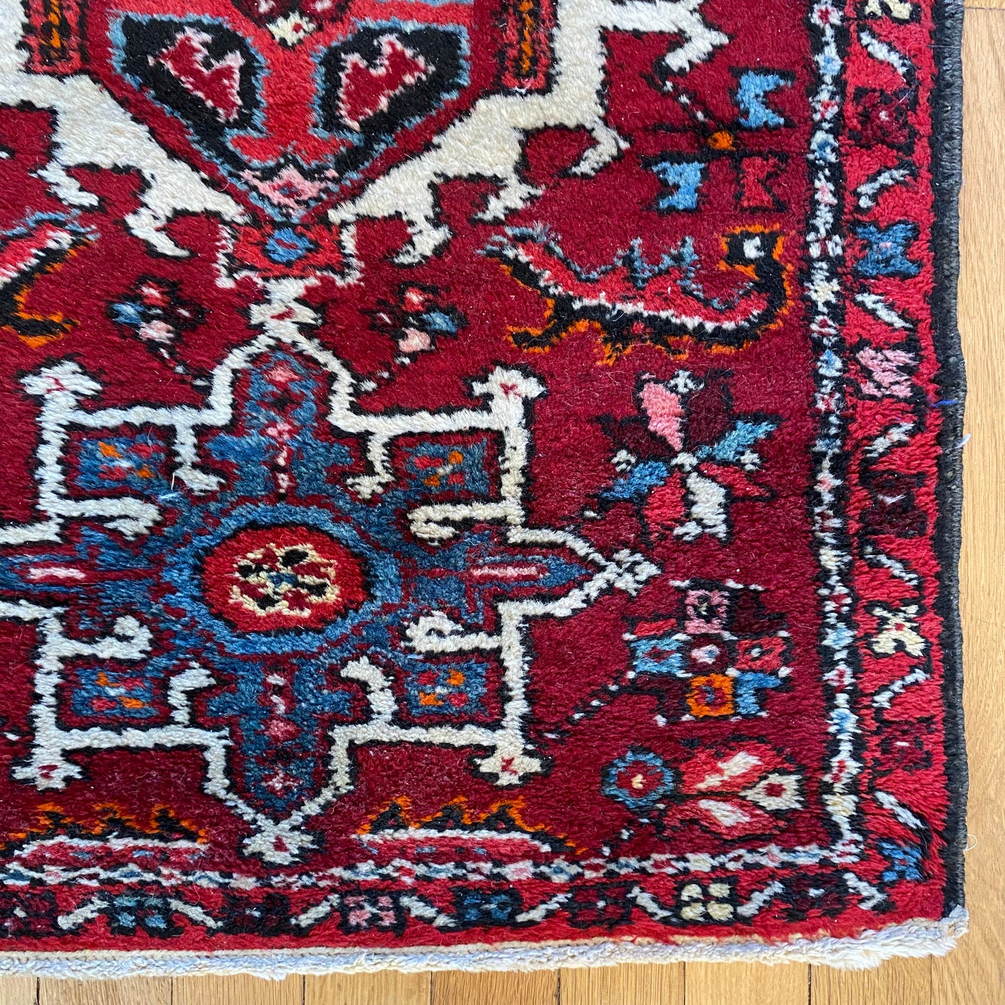 Vintage Rug, 2' 1 x 2' 11 Red
