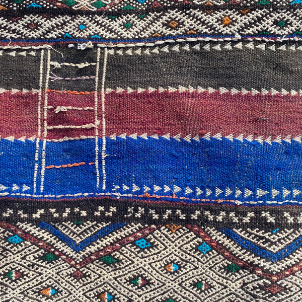 Vintage Rug, 5' 10 x 13' 3 Blue