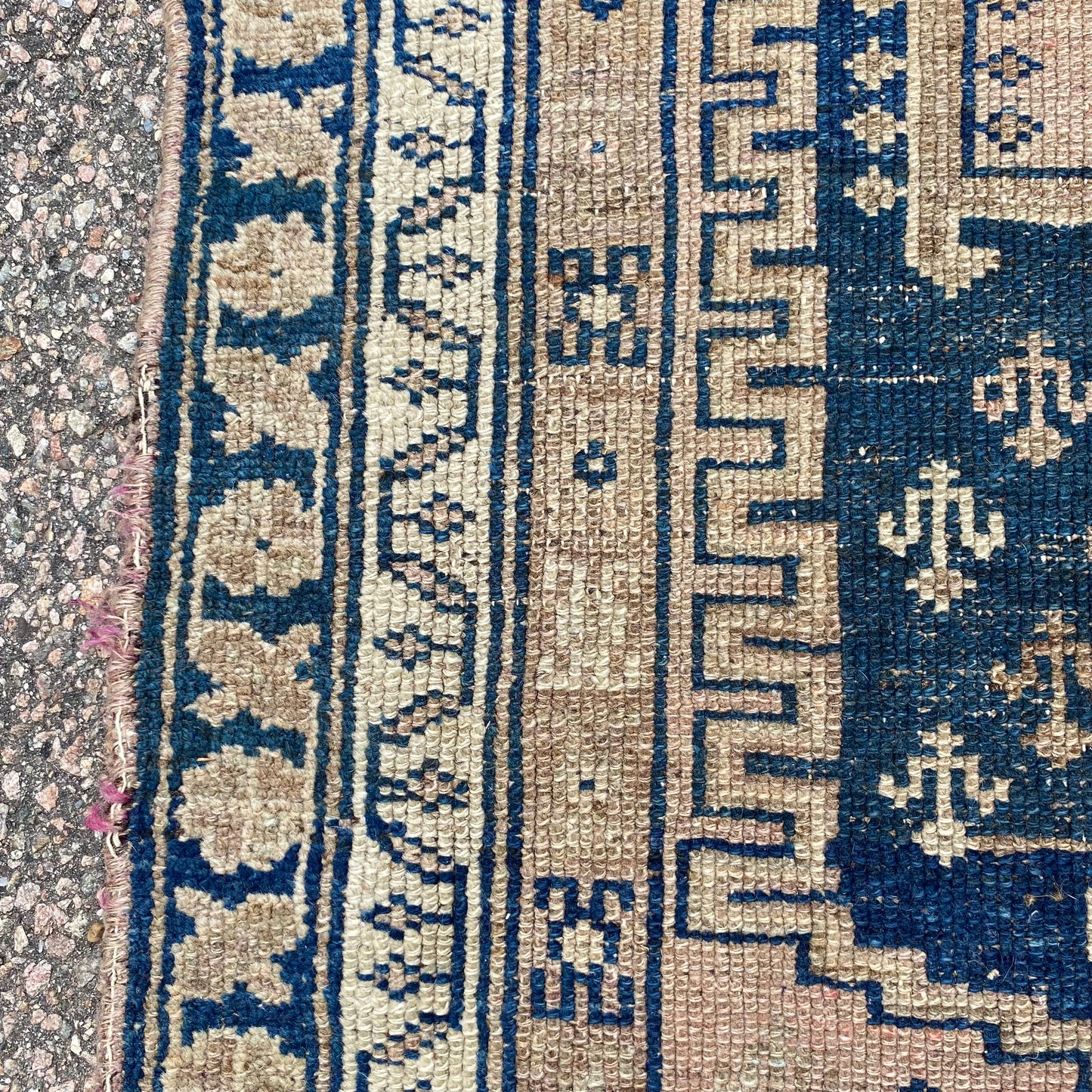 Vintage Rug, 3' 7 x 4' 11 Blue