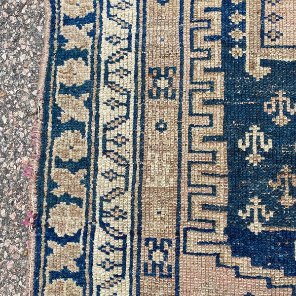 Vintage Rug, 3' 7 x 4' 11 Blue