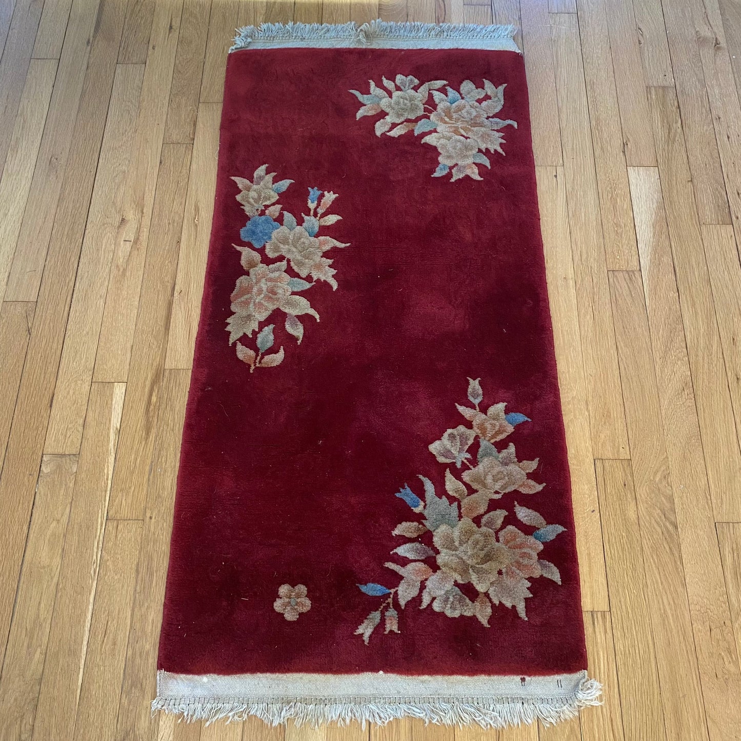 Vintage Rug, 2' x 4' 3 Red Orange
