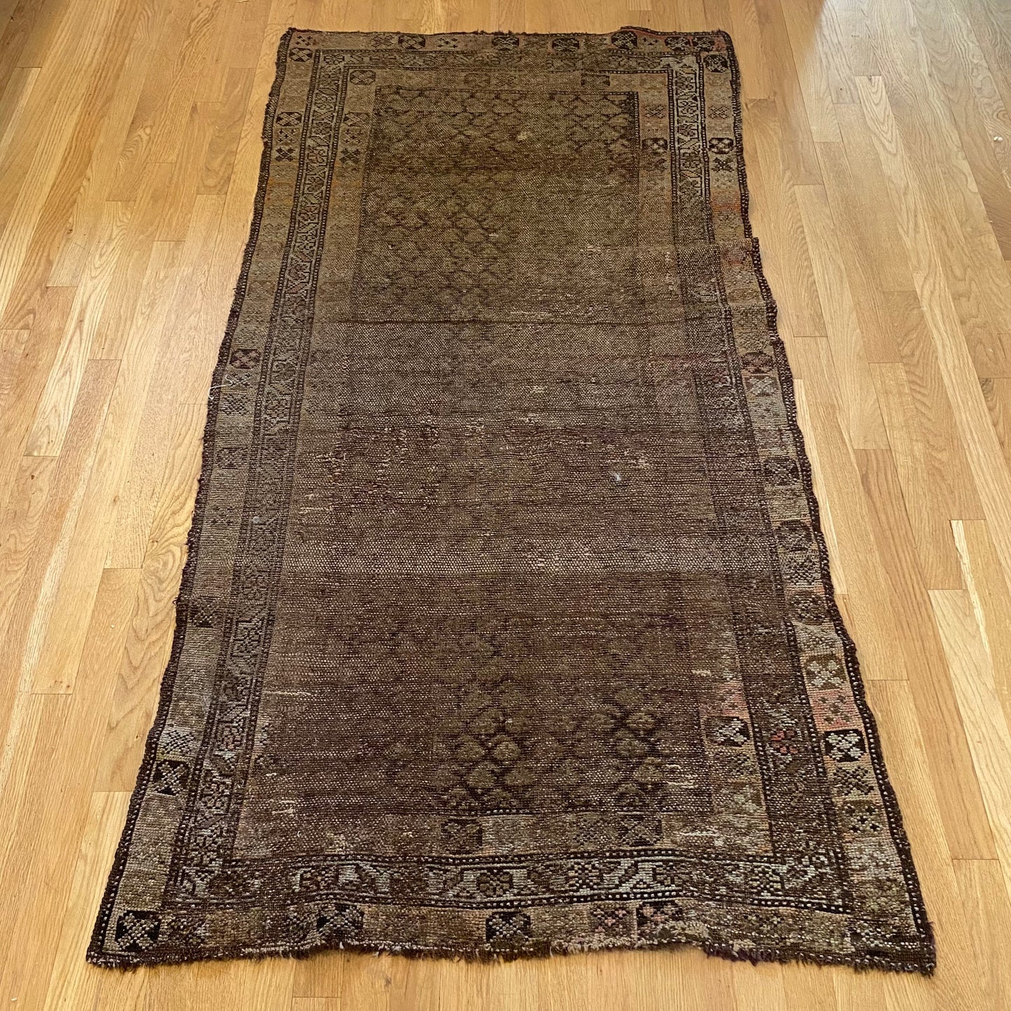 Vintage Rug, 3' 3 x 6' 2 Brown