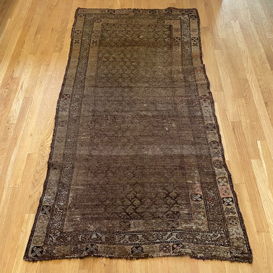 Vintage Rug, 3' 3 x 6' 2 Brown