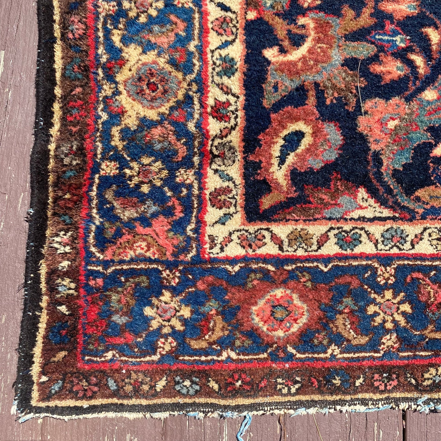 Vintage Rug, 4' 2 x 6' 8 Blue