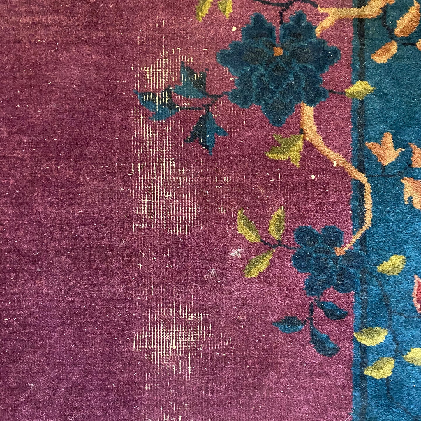 Vintage Rug, 3' 1 x 6' 8 Purple