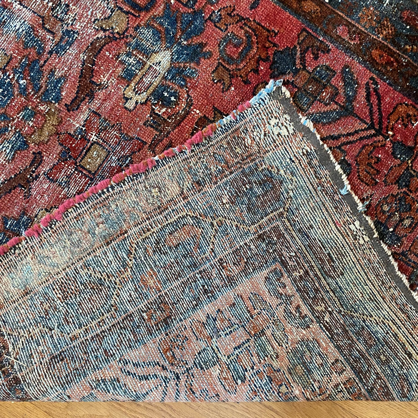 Vintage Rug, 3' 8 x 6' 4 Rose