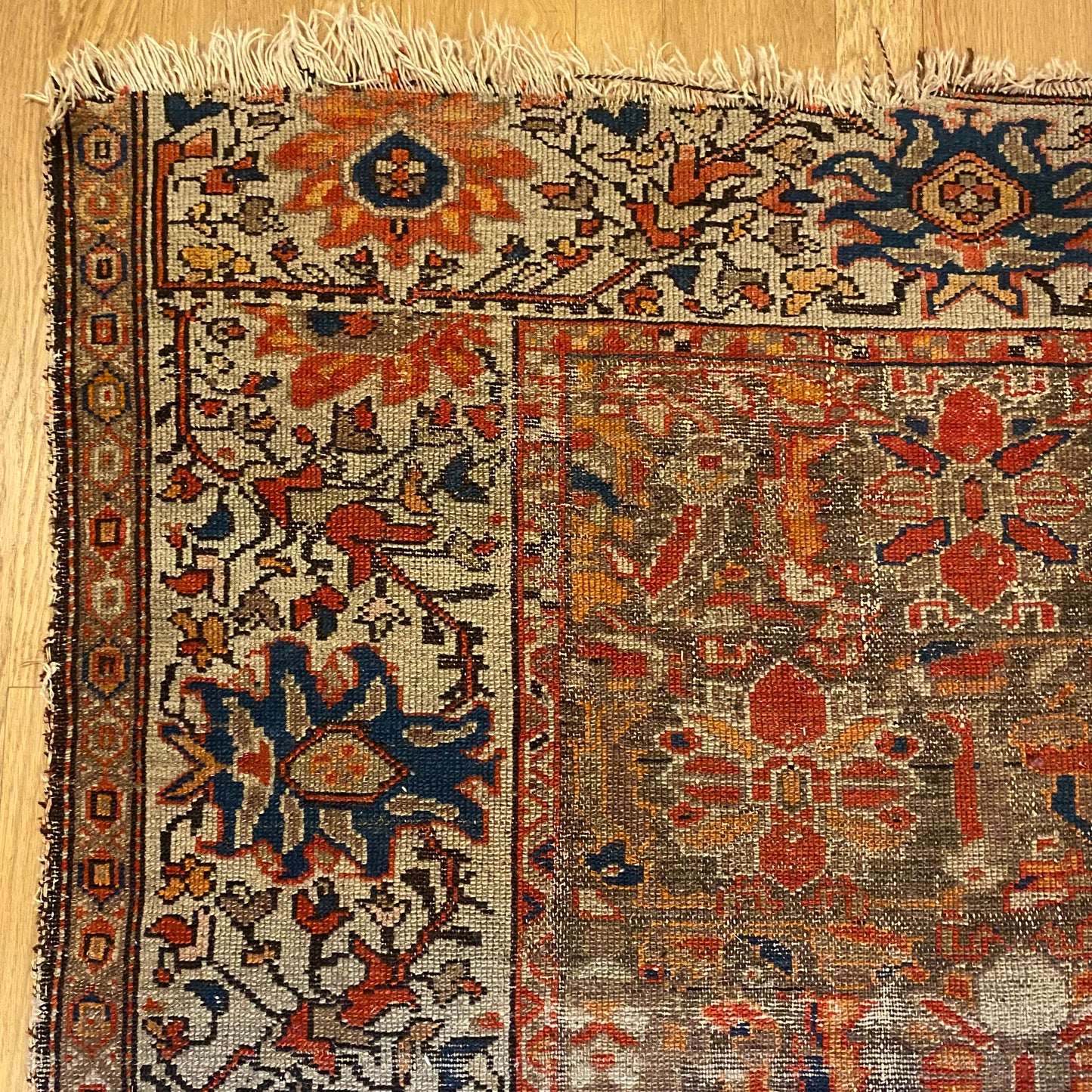 Vintage Rug, 4' 4 x 6' Brown