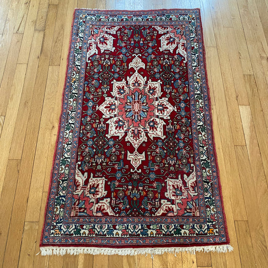 Vintage Rug, 2' 6 x 4' 6 Red