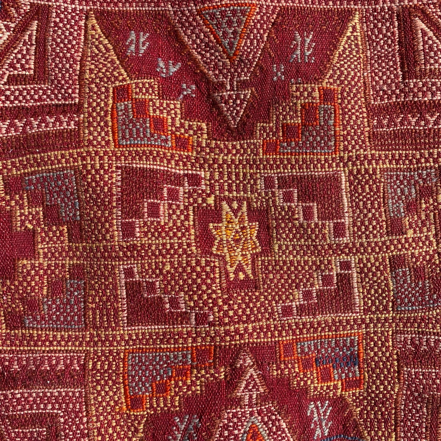 Vintage Rug, 4' 8 x 6' 5 Red Moroccan
