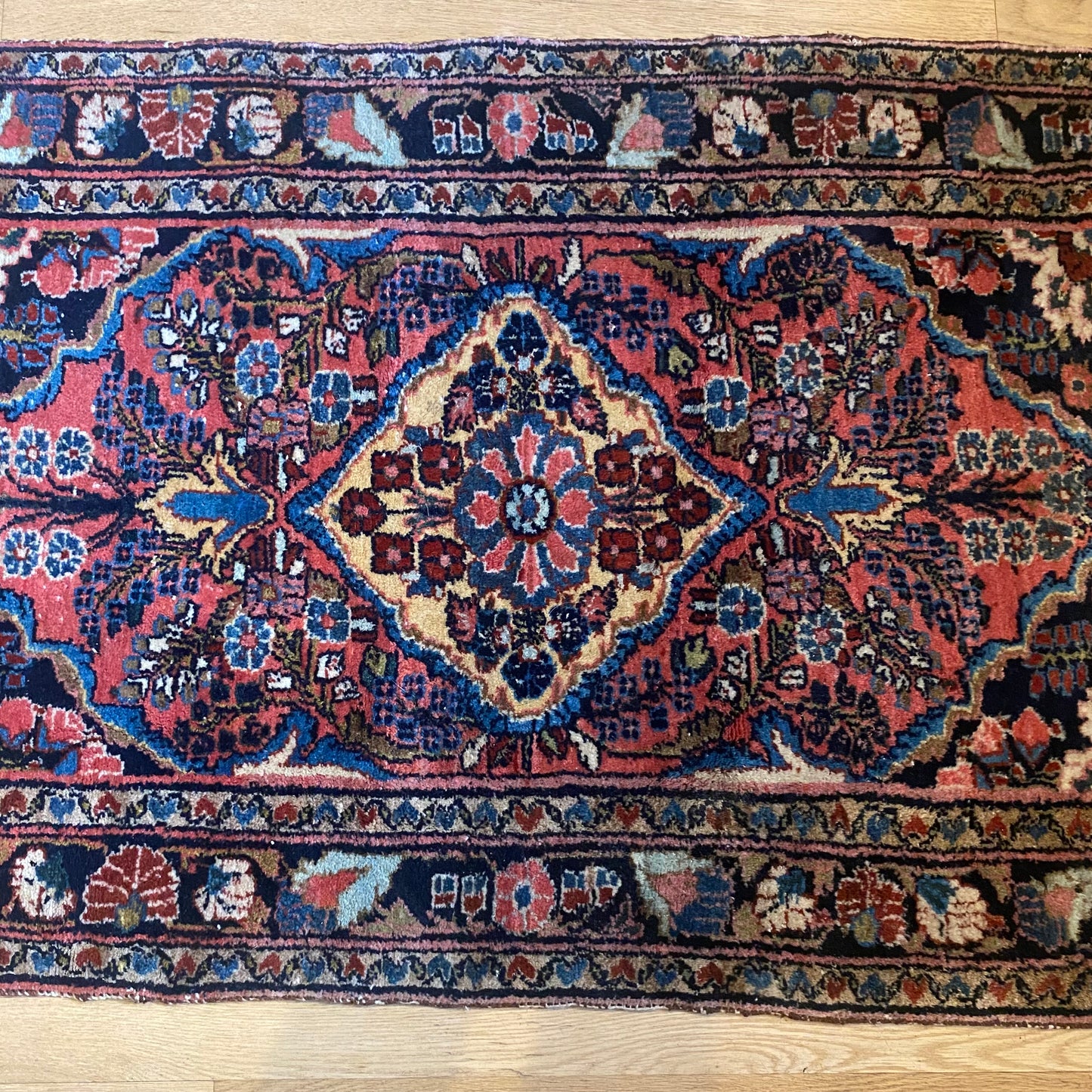 Vintage Rug, 2' 7 x 4' Pink