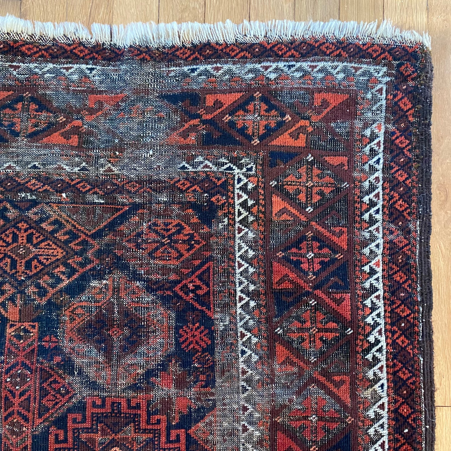 Antique Rug, 3' 5 x 6' 5 Blue