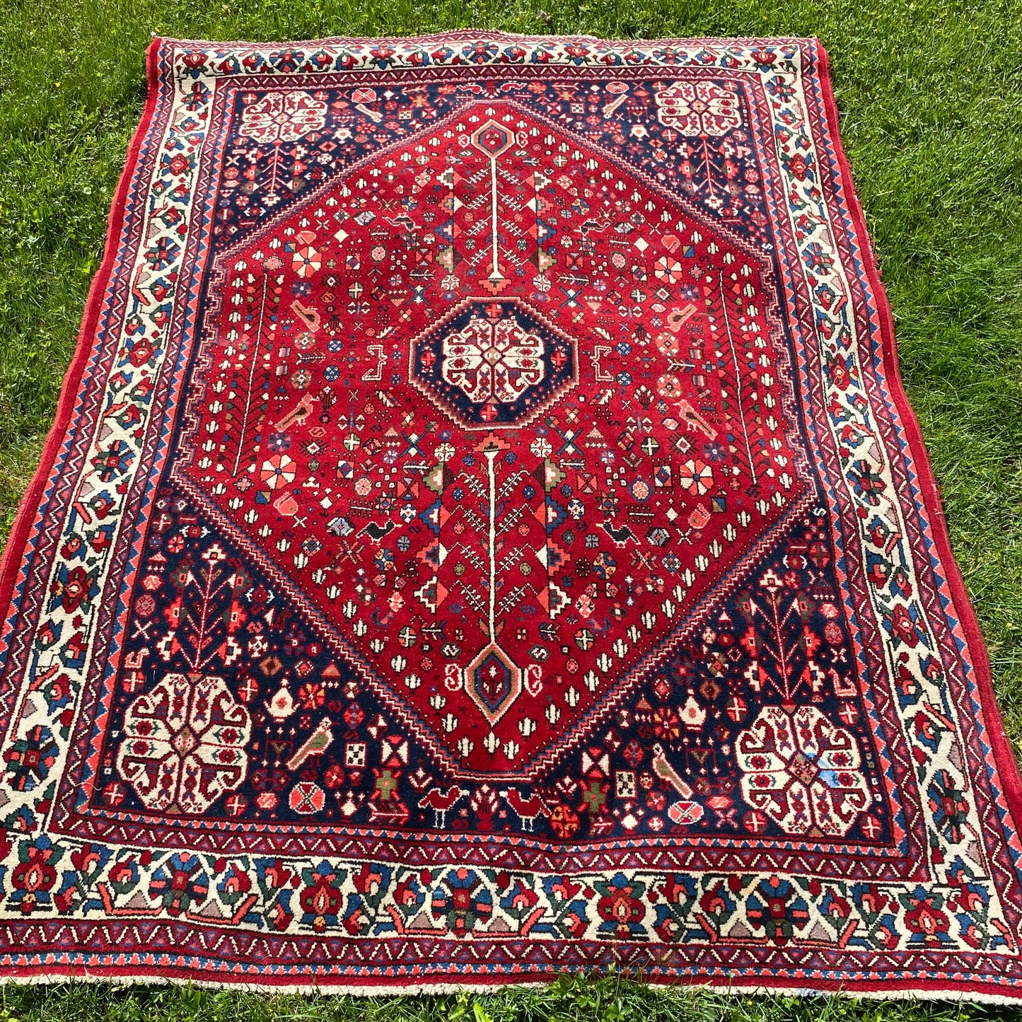 Vintage Rug, 4' 11 x 6' 7 Red