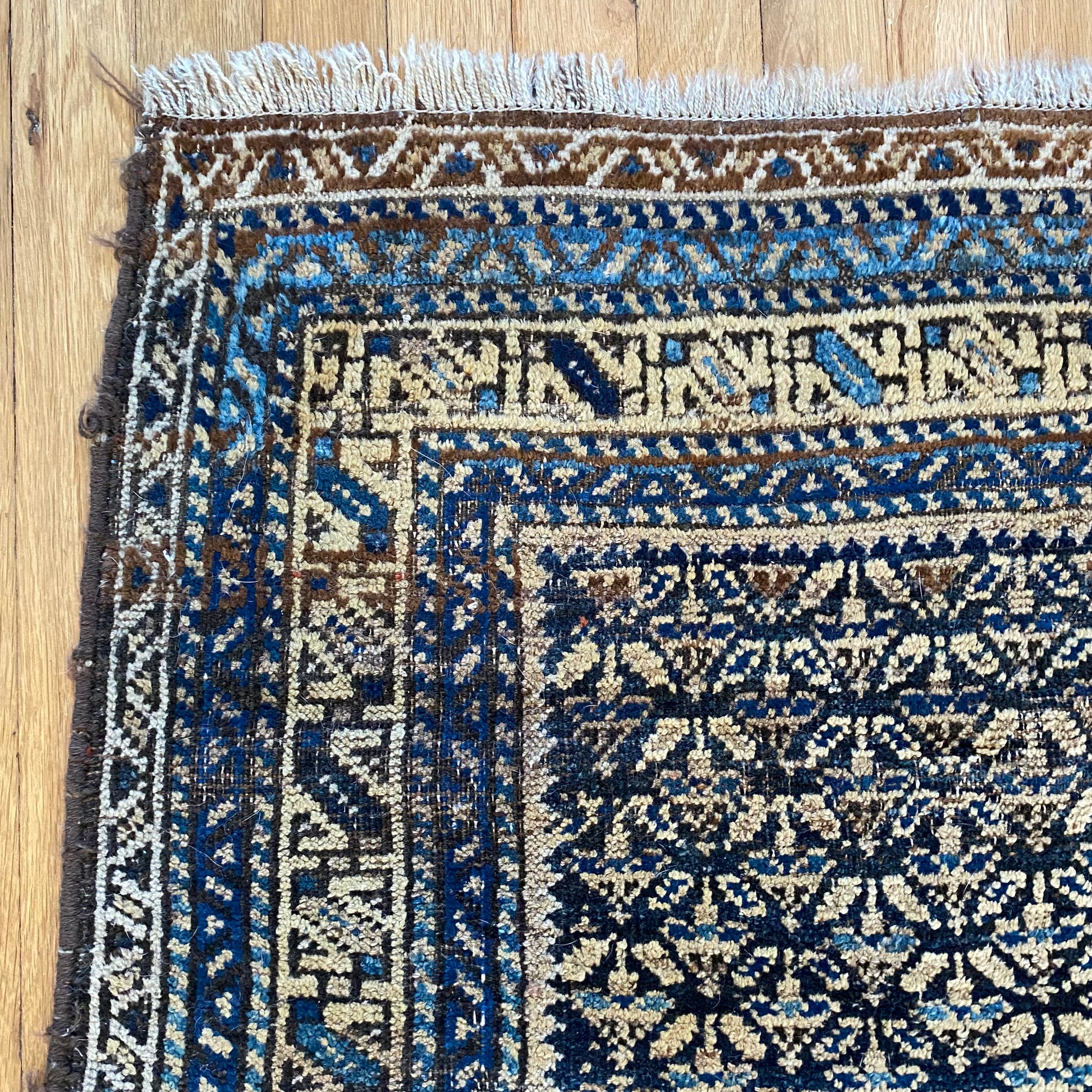 Antique Rug, 2' 7 x 4' 3 Blue - Jessie's Oriental Rugs