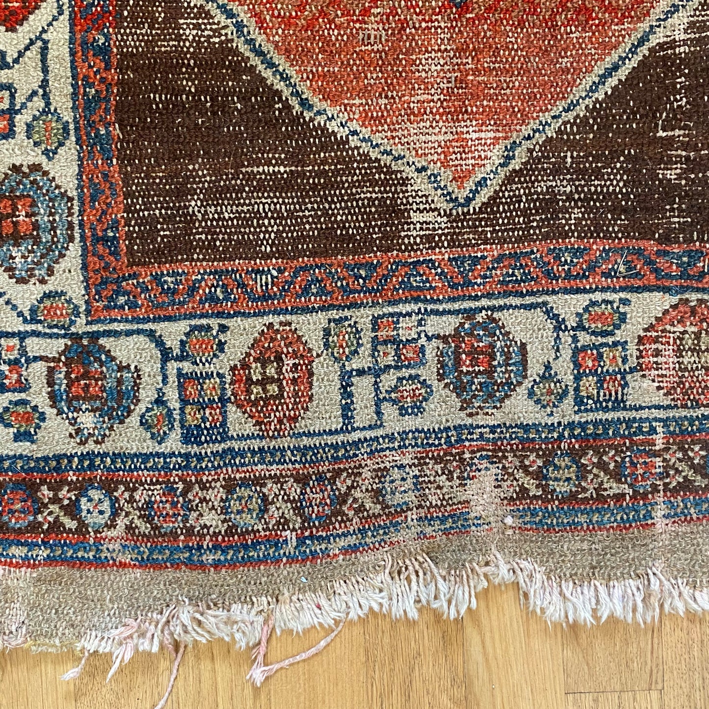Persian Serab Rug, 2' 11 x 3' 9 Vintage Brown
