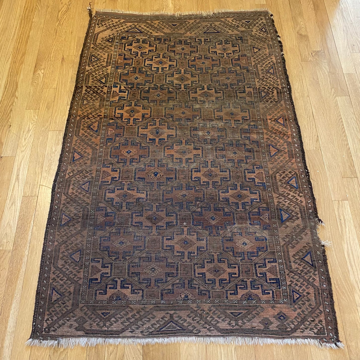 Vintage Rug, 3' 3 x 5' Brown