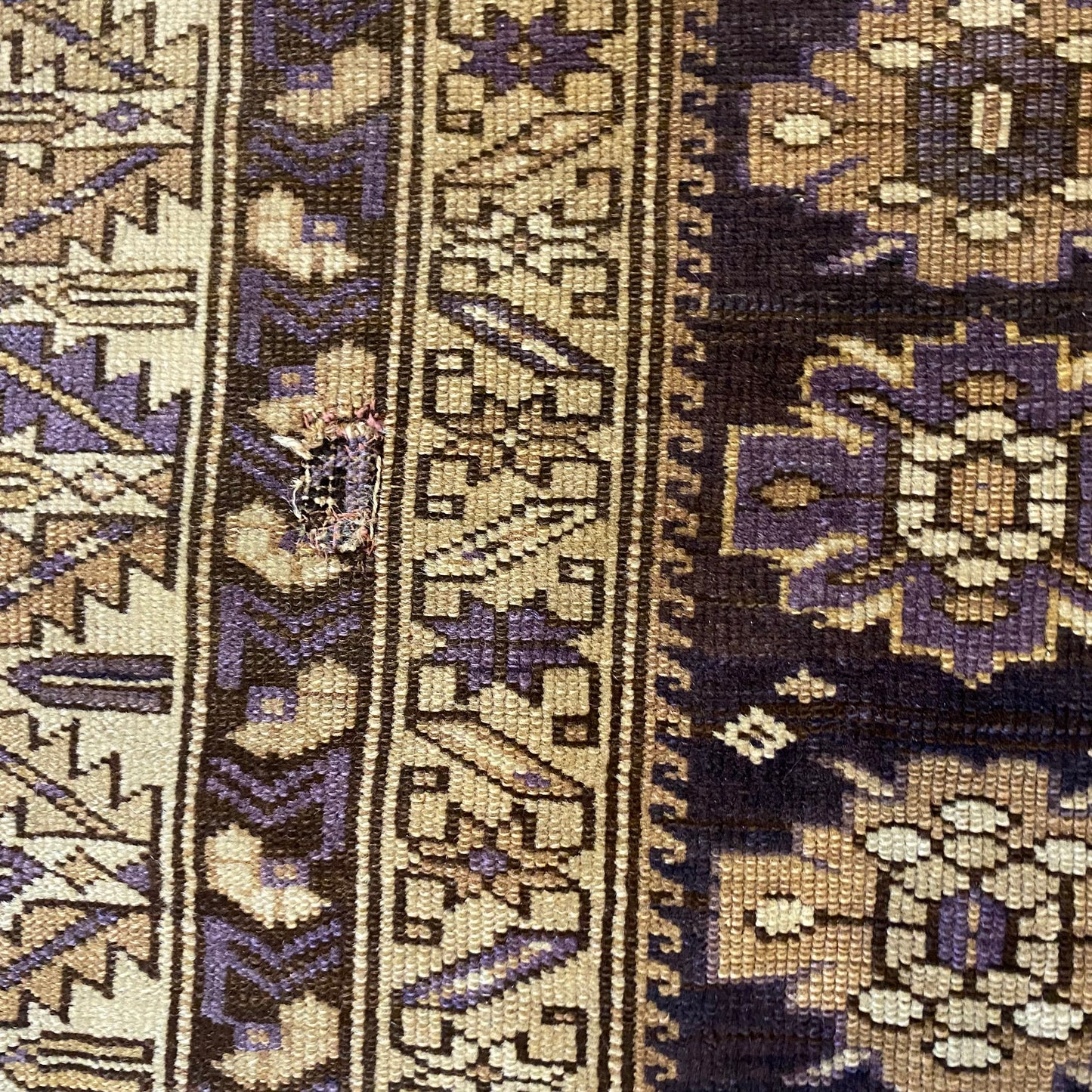 Antique Rug, 3' 9 x 6' 2 Caucasian