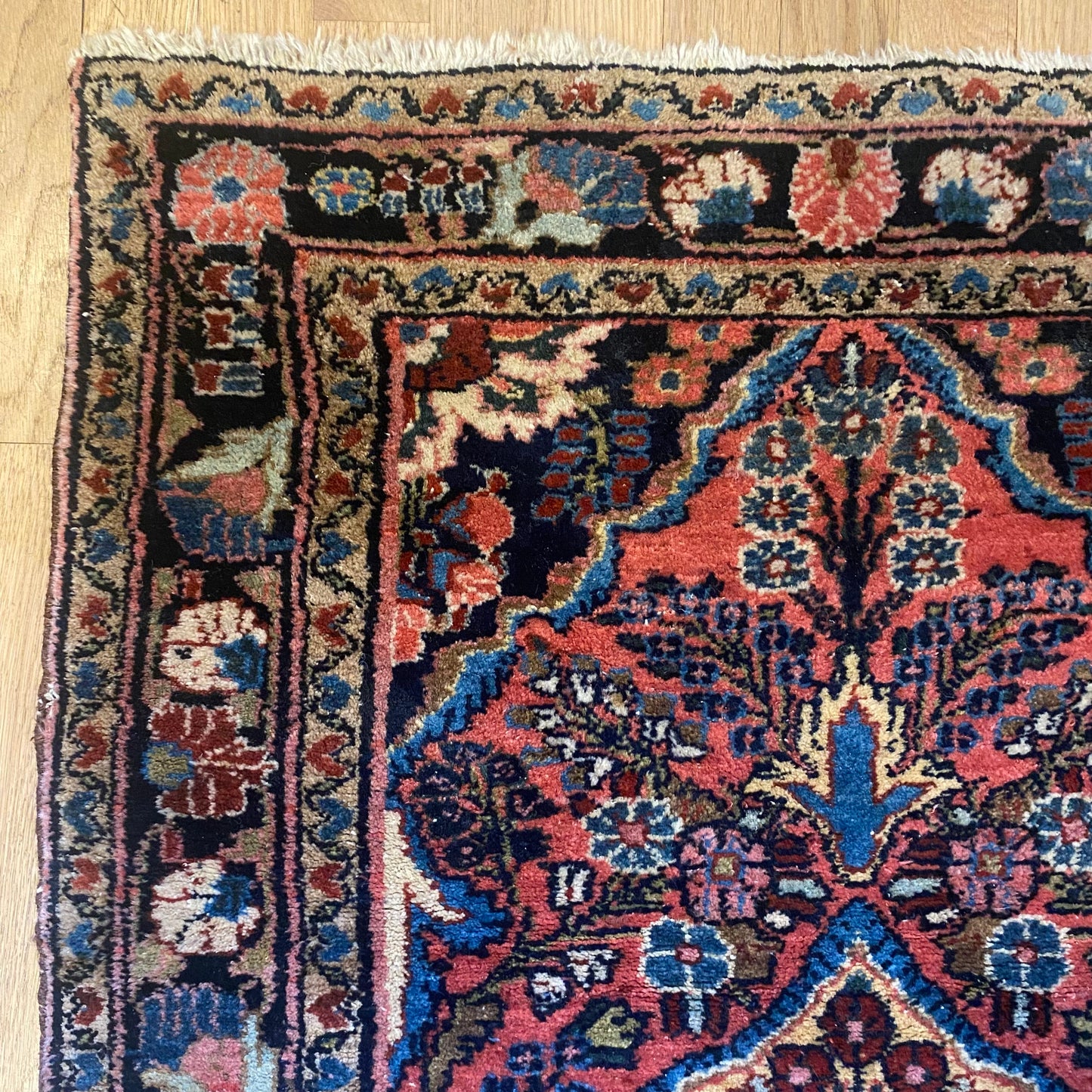Vintage Rug, 2' 7 x 4' Pink