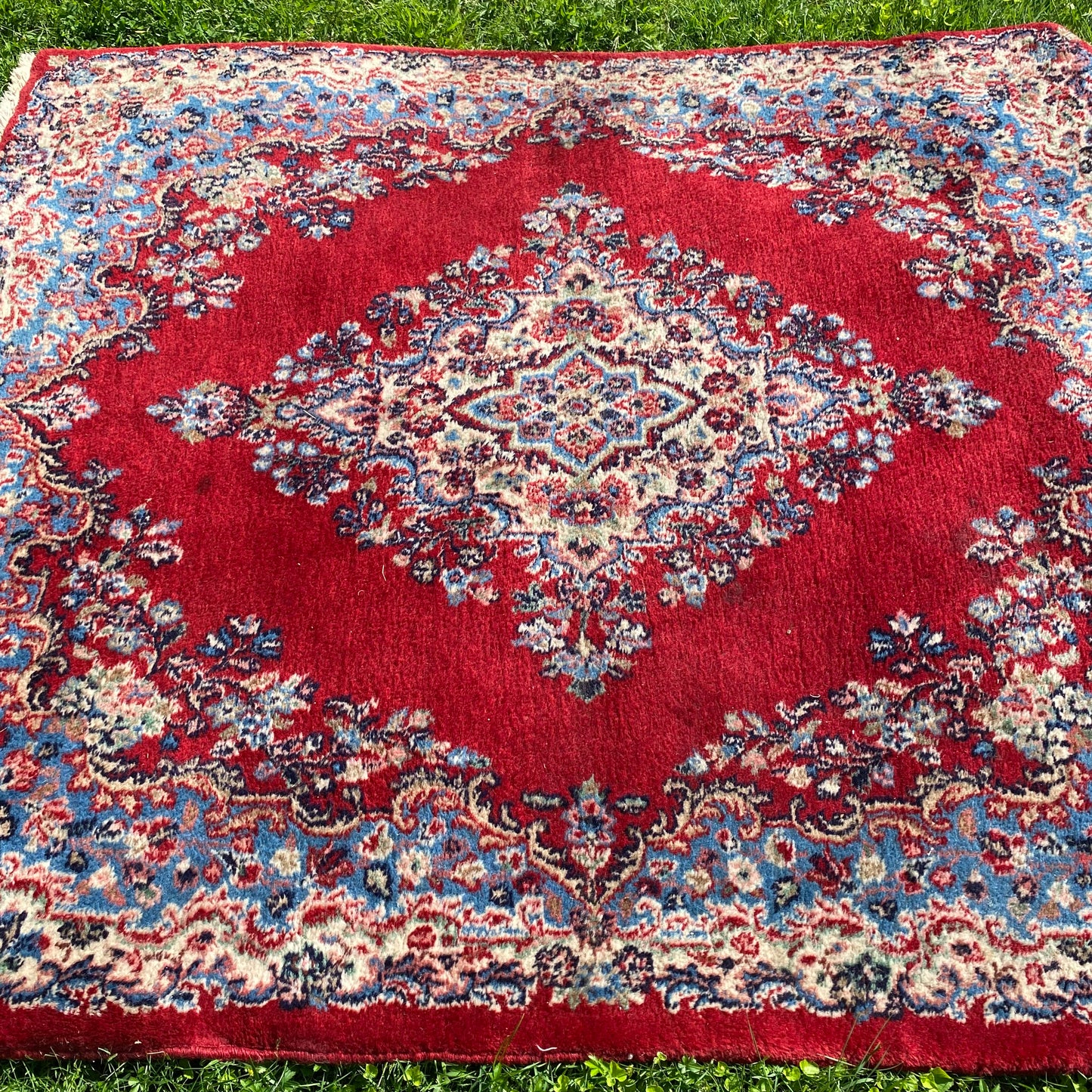 Vintage Rug, 5' 3 x 6' 2 Red