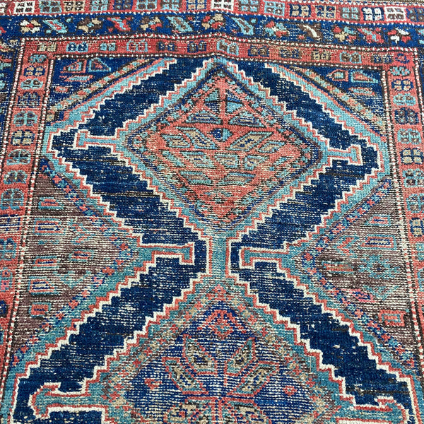 Vintage Rug, 4' x 5' 9 Red