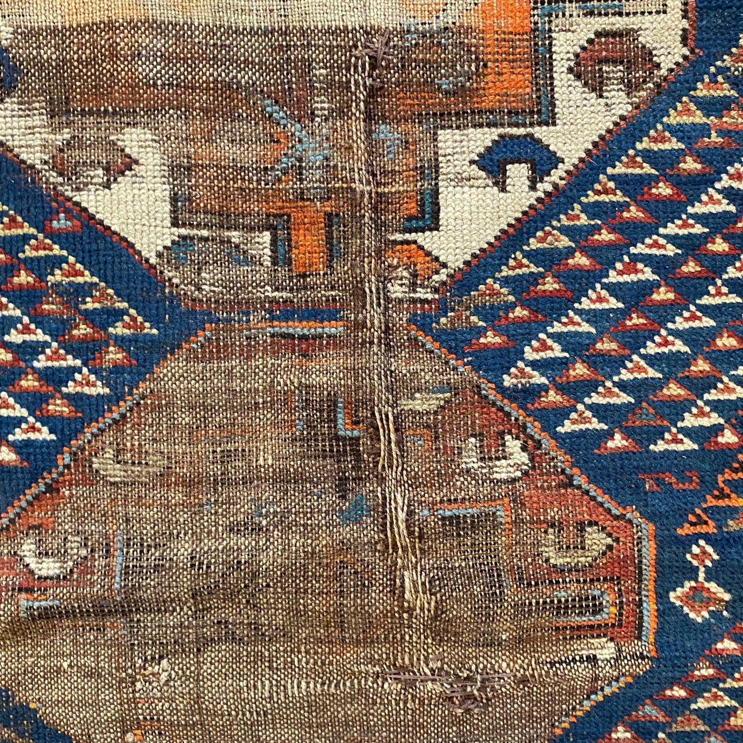 Vintage Rug, 3' 8 x 4' 9 Blue