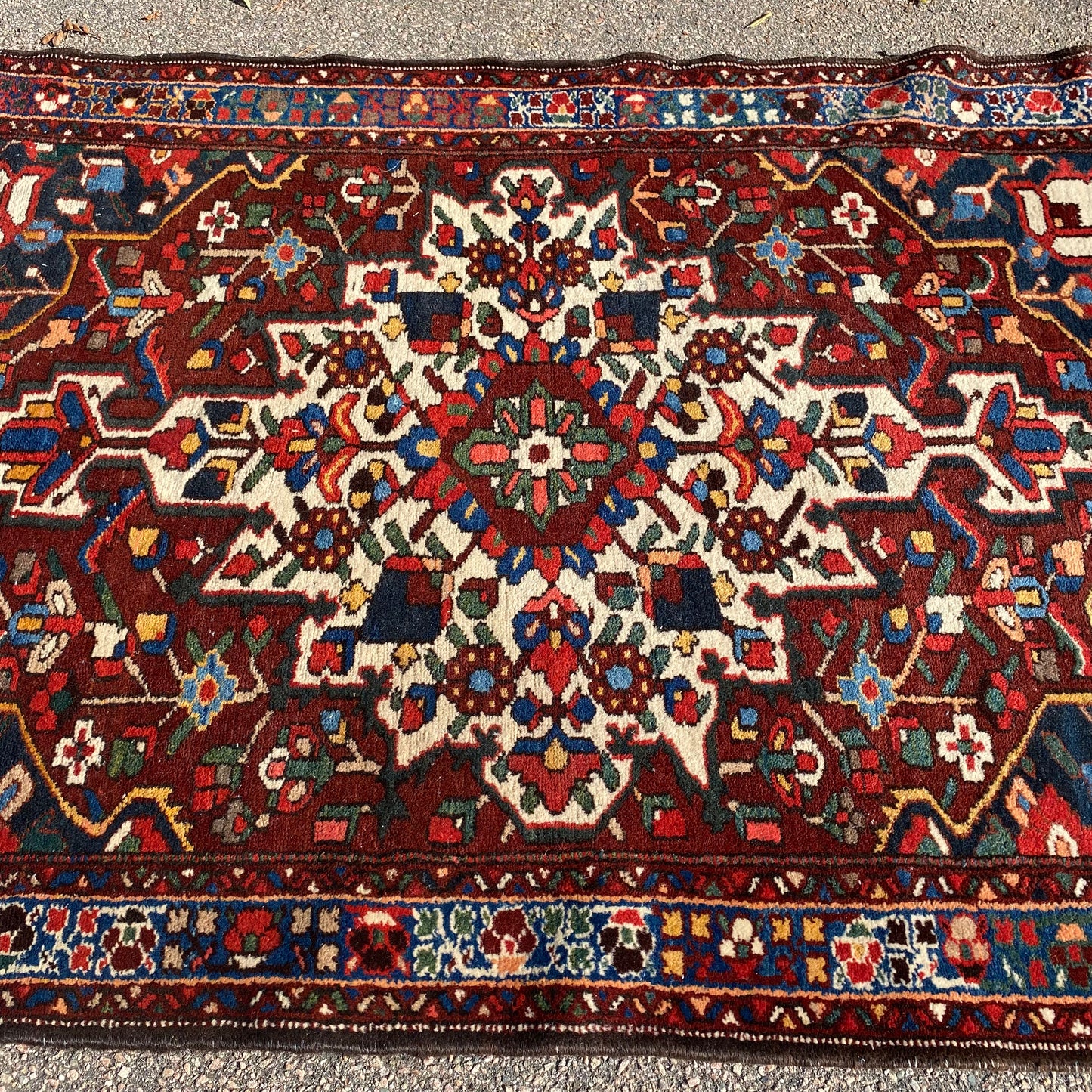 Vintage Rug, 4' 9 x 6' 11 Blue