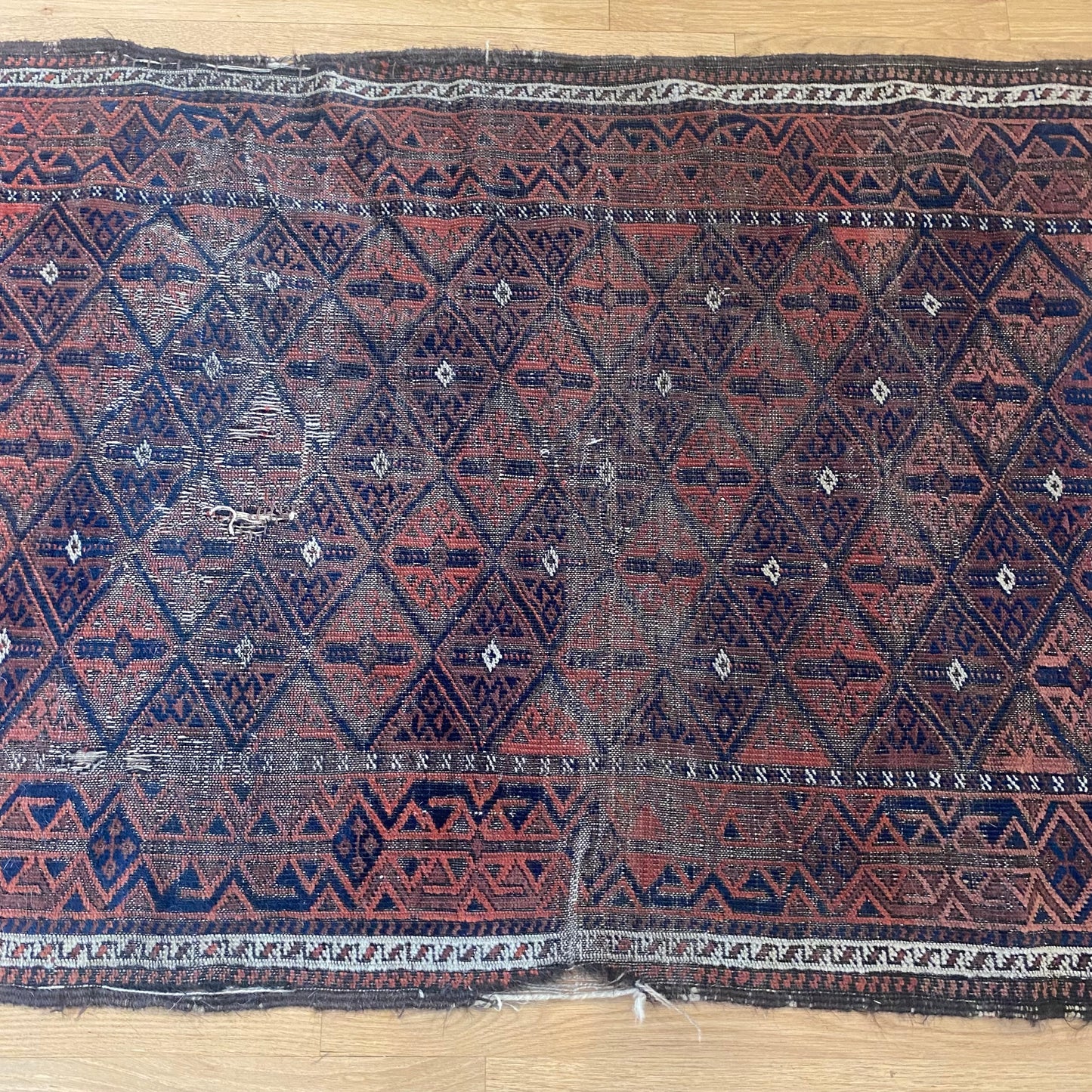 Vintage Rug, 3' 1 x 5' 7 Blue