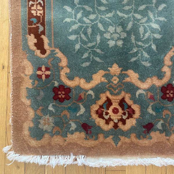 Vintage Rug, 2' x 4' 1 Blue