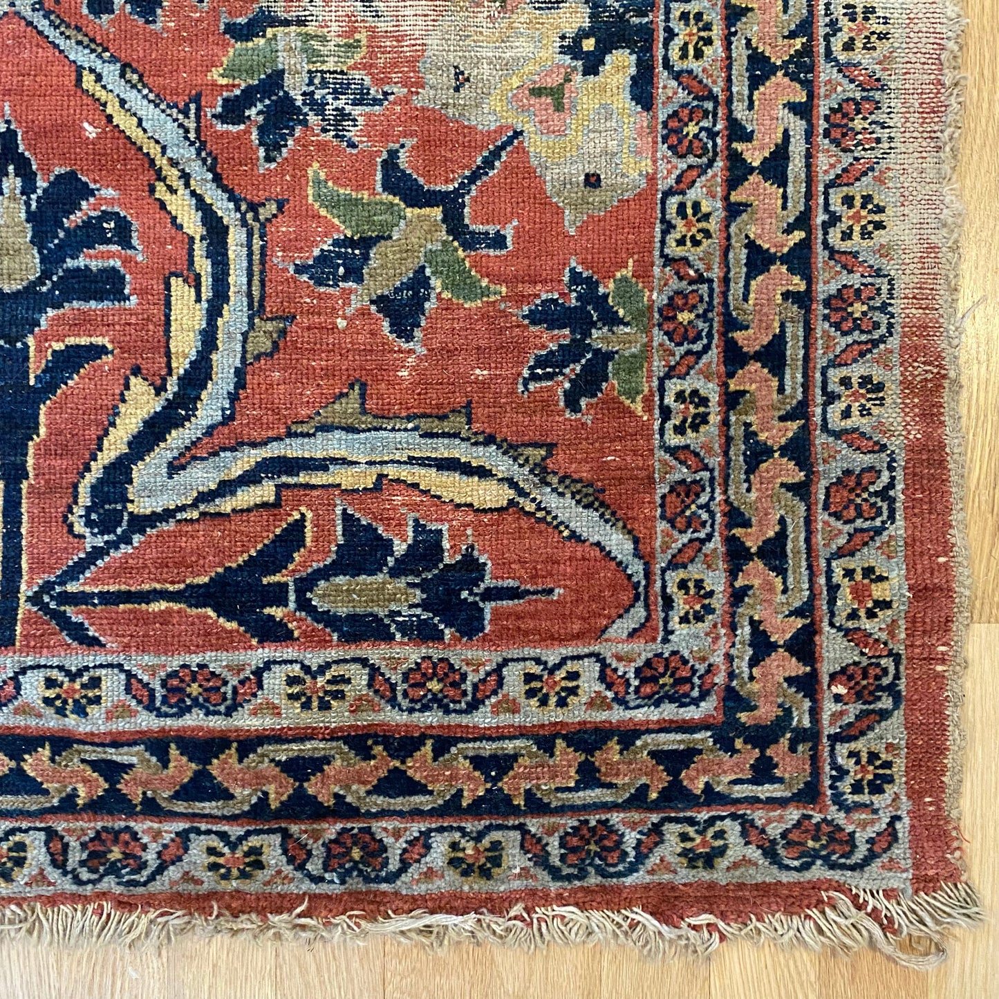 Vintage Rug, 3' 4 x 5' 6 Pink