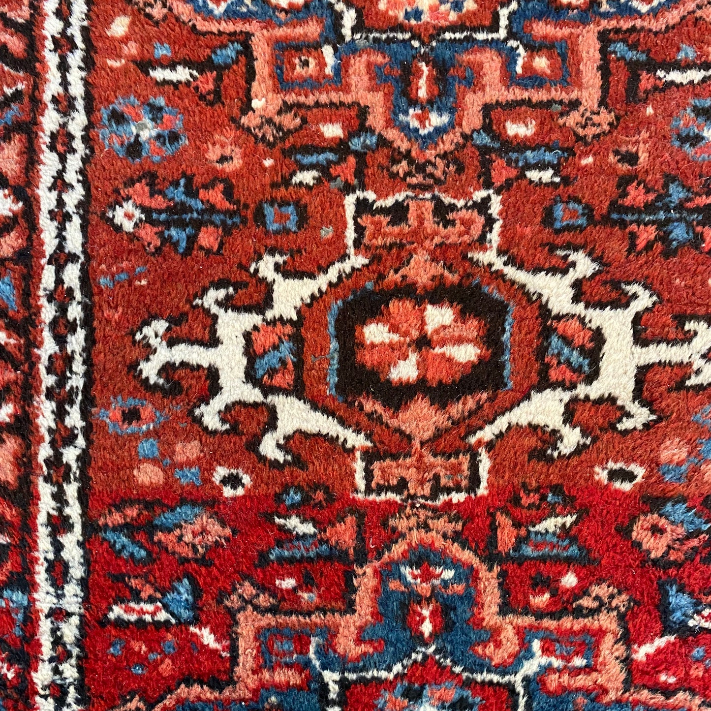 Vintage Rug, 2' 1 x 3' Red