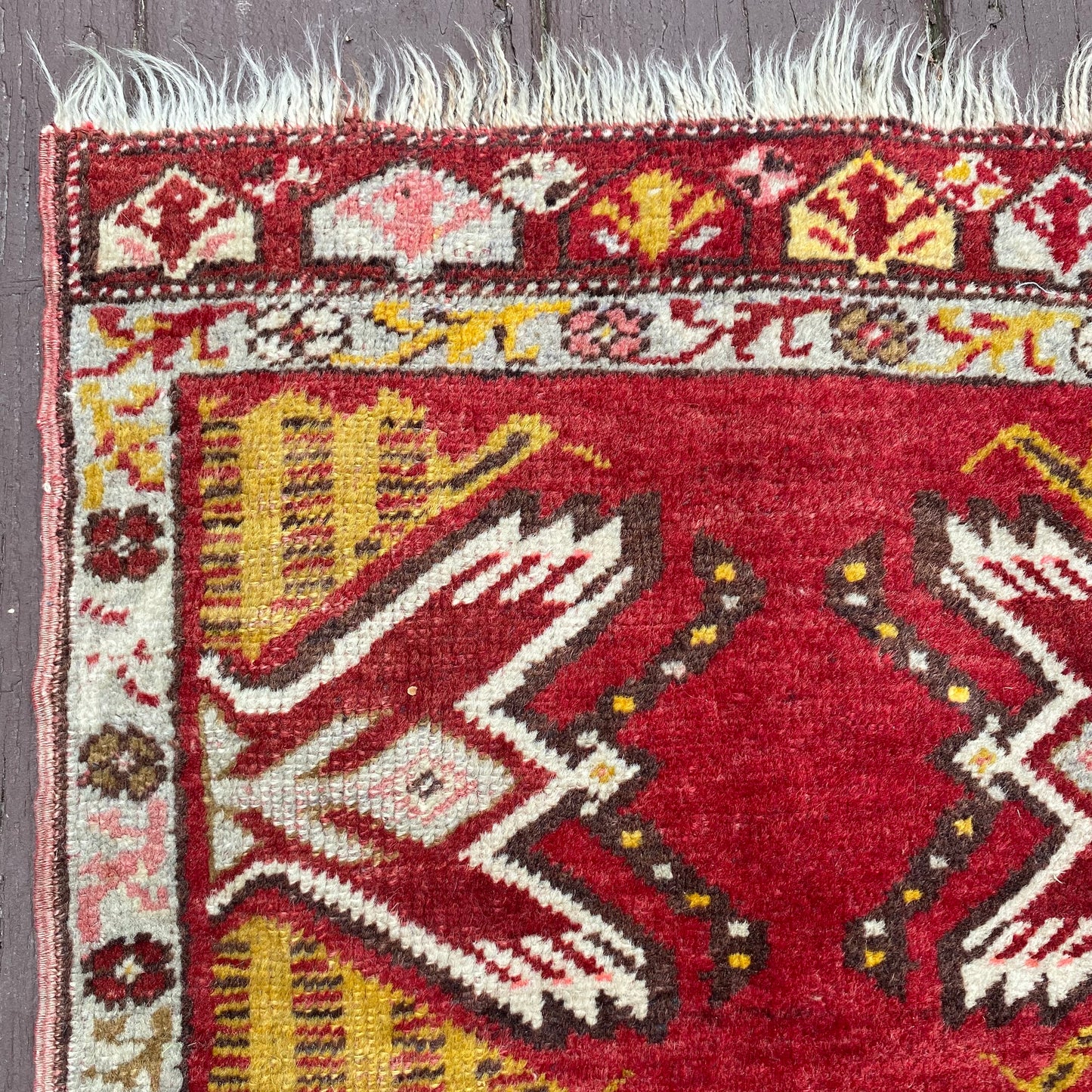 Vintage Rug, 1' 8 x 3' 4 Red