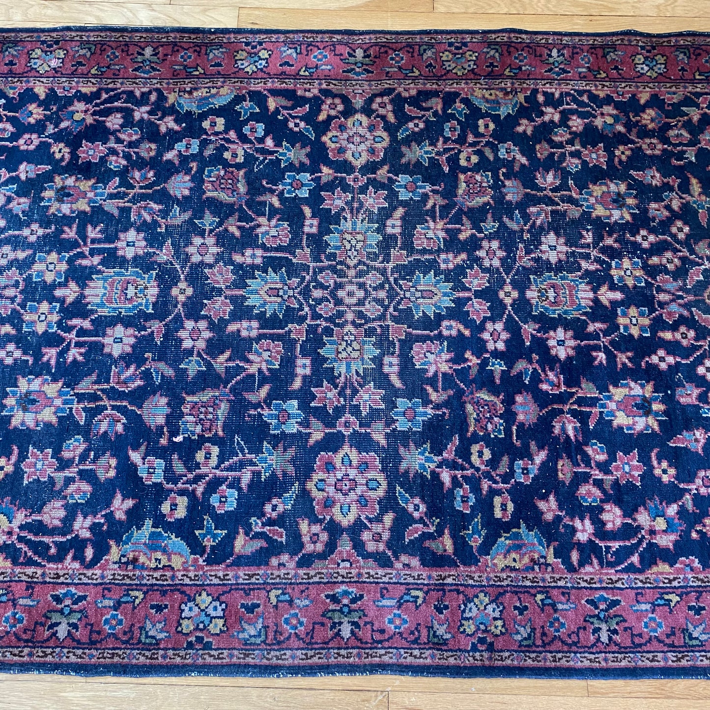 Vintage Rug, 4' x 6' 11 Blue
