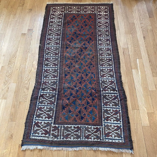 Baluch Rug, 2' 7 x 5' 4 Vintage Brown - Jessie's Oriental Rugs
