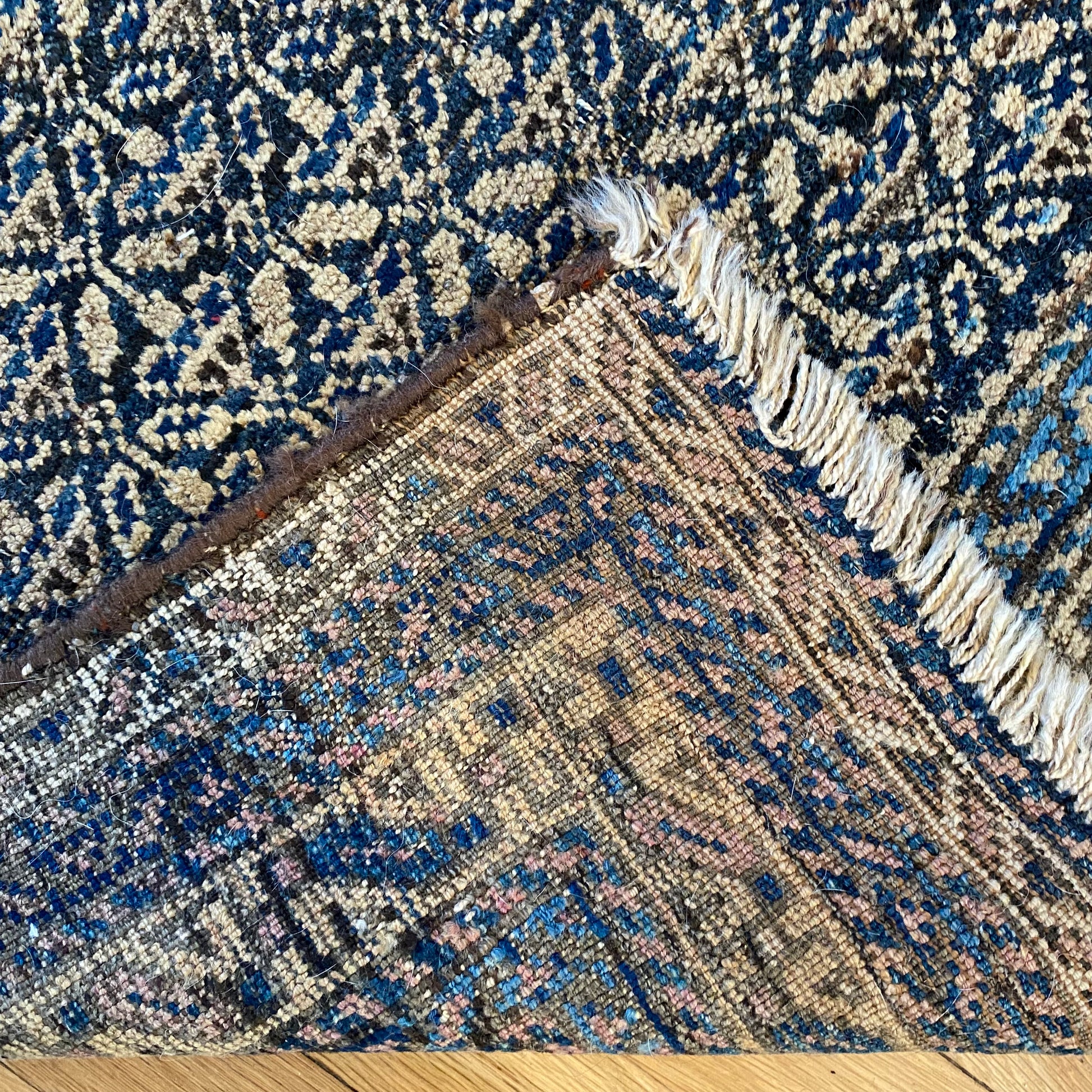 Antique Rug, 2' 7 x 4' 3 Blue - Jessie's Oriental Rugs
