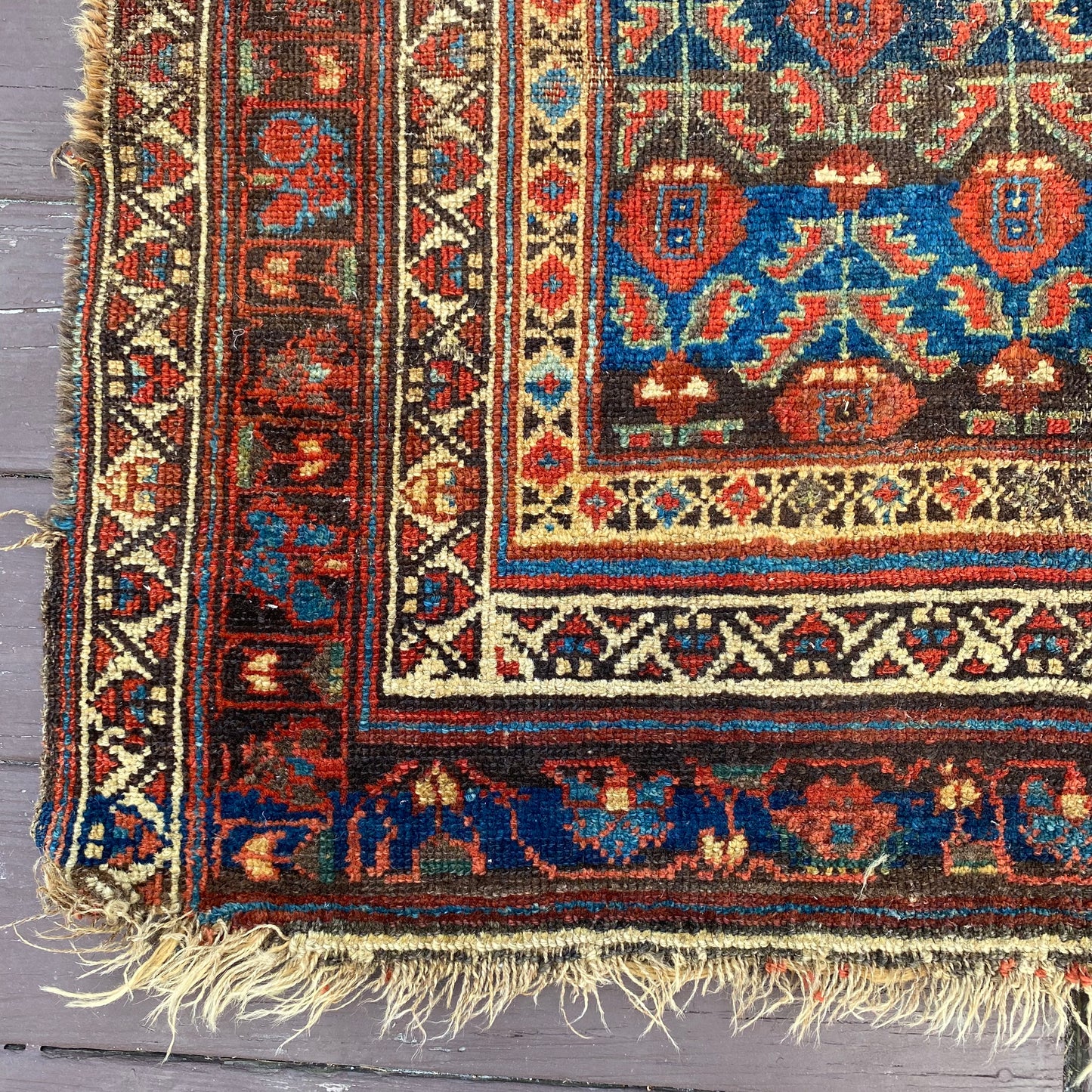 Vintage Rug, 3' 10 x 8' Blue