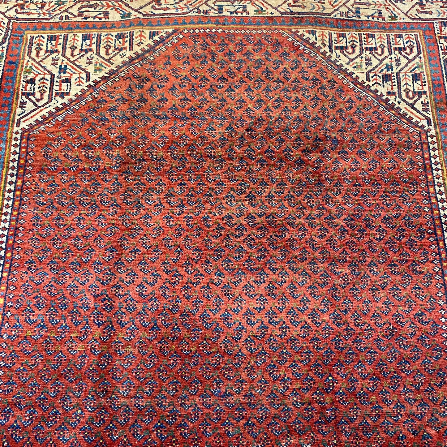 Persian Rug, 4' 6 x 6' 7 Rust