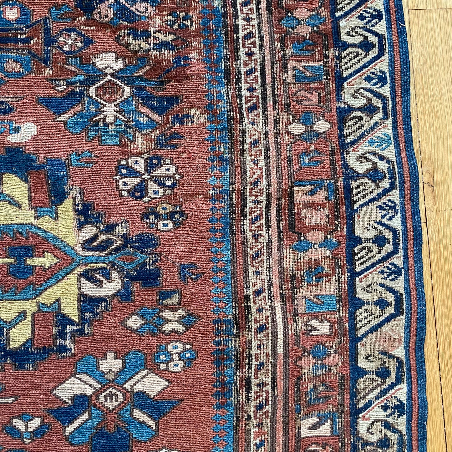 Antique Rug, 4' 4 x 7' 3 Brown