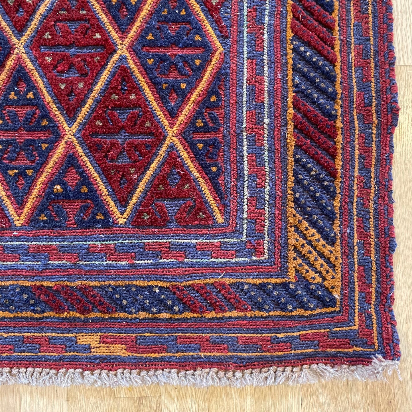 Vintage Rug, 3' 9 x 4' 2 Blue