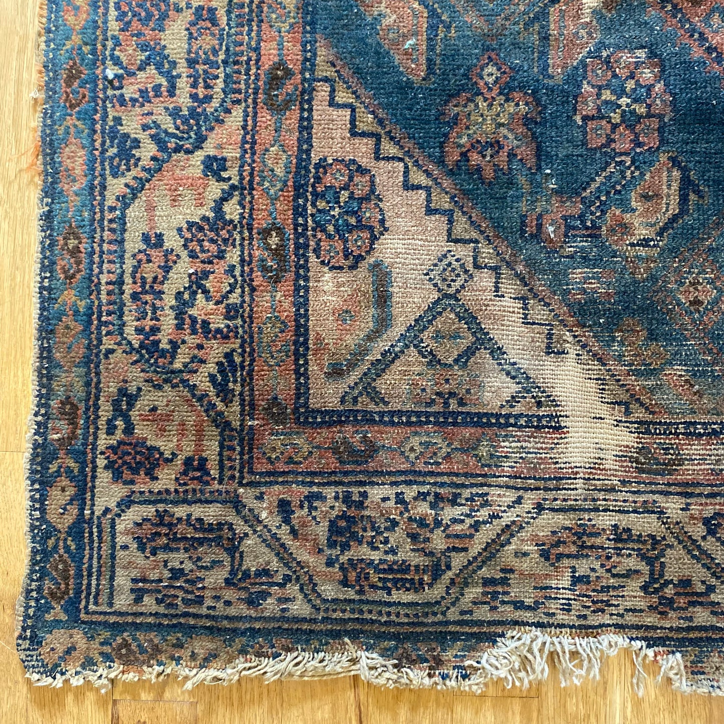 Vintage Rug, 3' 4 x 5' 6 Blue