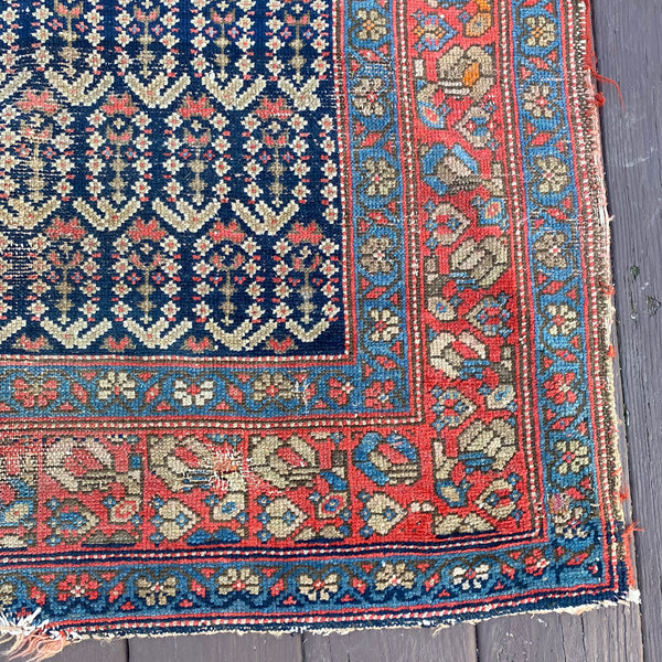 Vintage Rug, 4' 4 x 6' 2 Blue