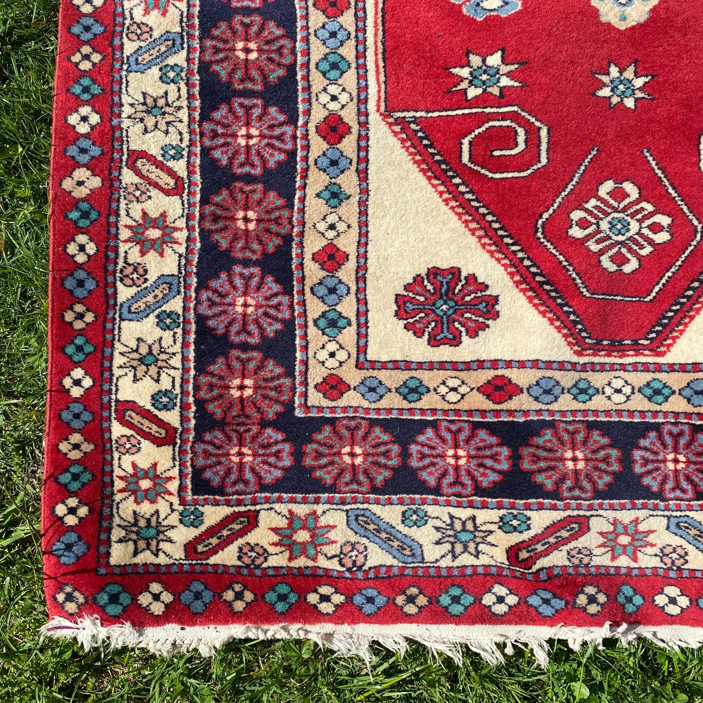 Vintage Rug, 4' 3 x 6' 1 Red