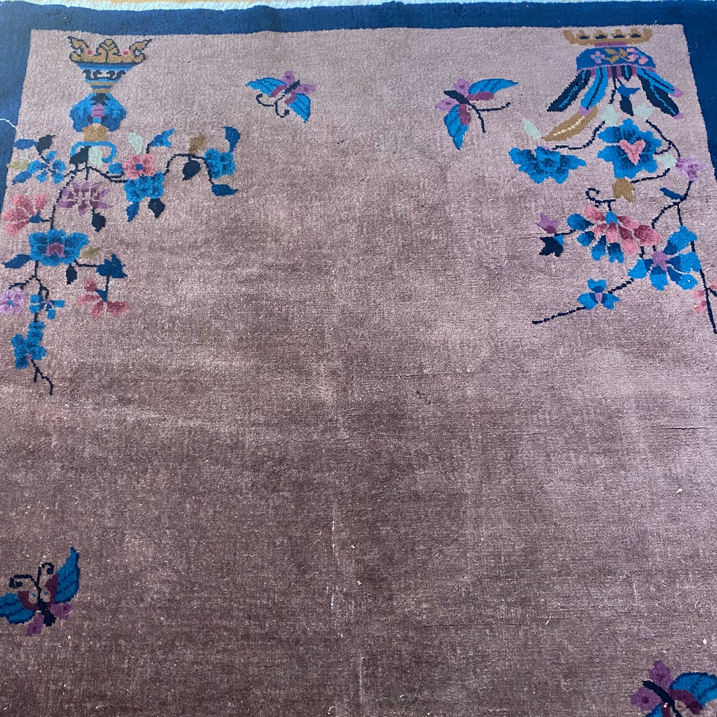 Vintage Rug, 3' 11 x 6' 9 Purple Brown