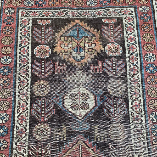 Antique Rug, 2' 10 x 6' 7 Brown